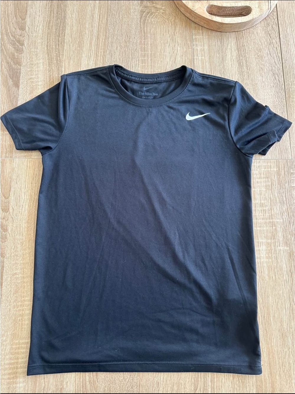 Nike Black Short Sleeve Tee with White Swoosh